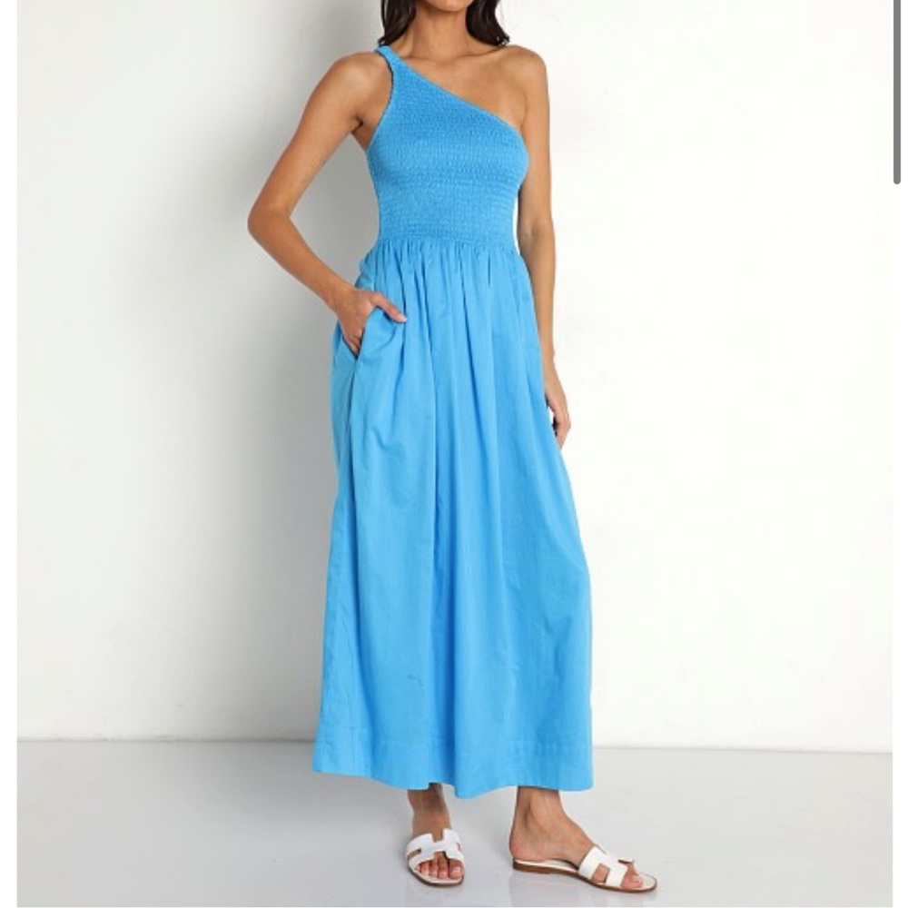 Khalani Midi Dress - Turquoise - Faithfull the brand
